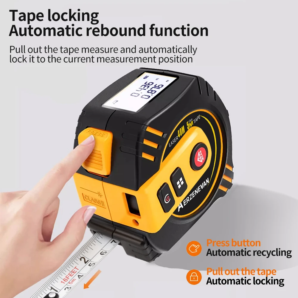 Industrial Laser Sensor - 80m Laser Tape Measure Tape Measure