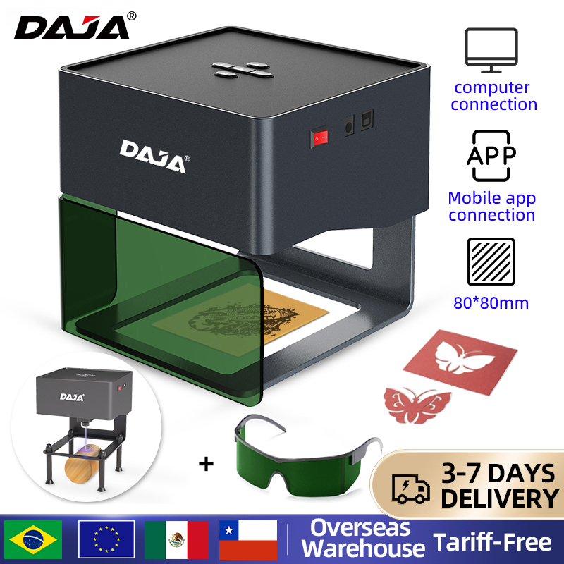 Rotary Axis Laser Engraver - DAJA DJ6 Mini Portable Laser Engraver