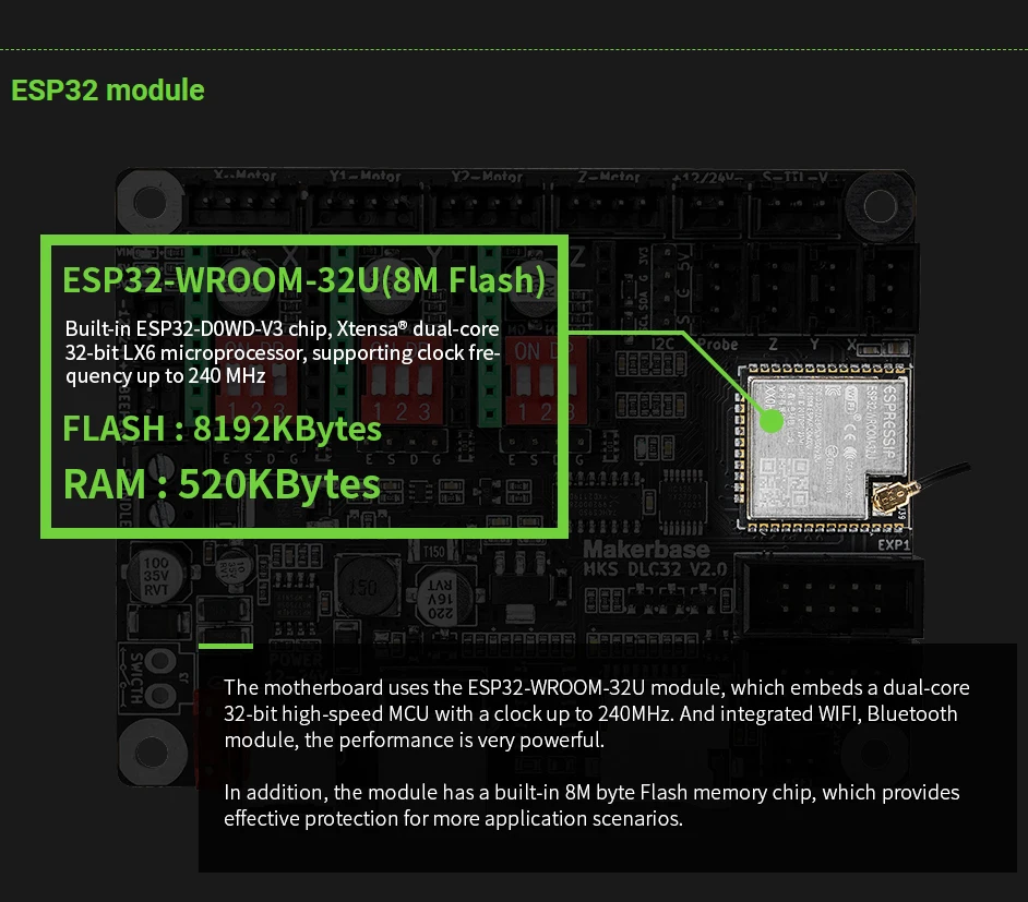 Makerbase MKS DLC32 V2.1 32Bit - Industrial Laser Sensor recension och pris