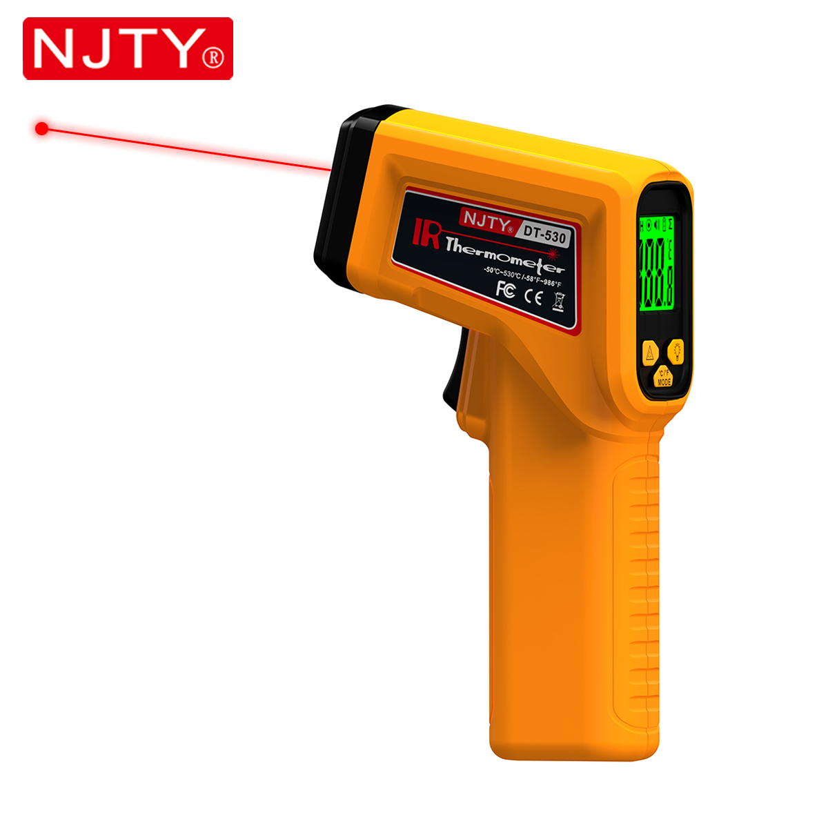 NJTY Infrared Thermometer Lase - Industrial Laser Thermometer Gun recension och pris