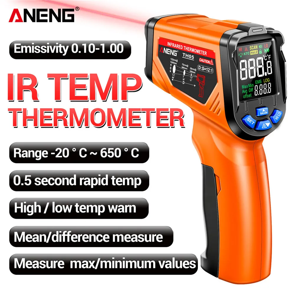 Infrared Thermometer Digital N - Industrial Laser Thermometer Gun recension och pris