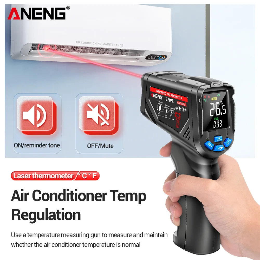 Infrared Thermometer Digital N - Industrial Laser Thermometer Gun recension och pris