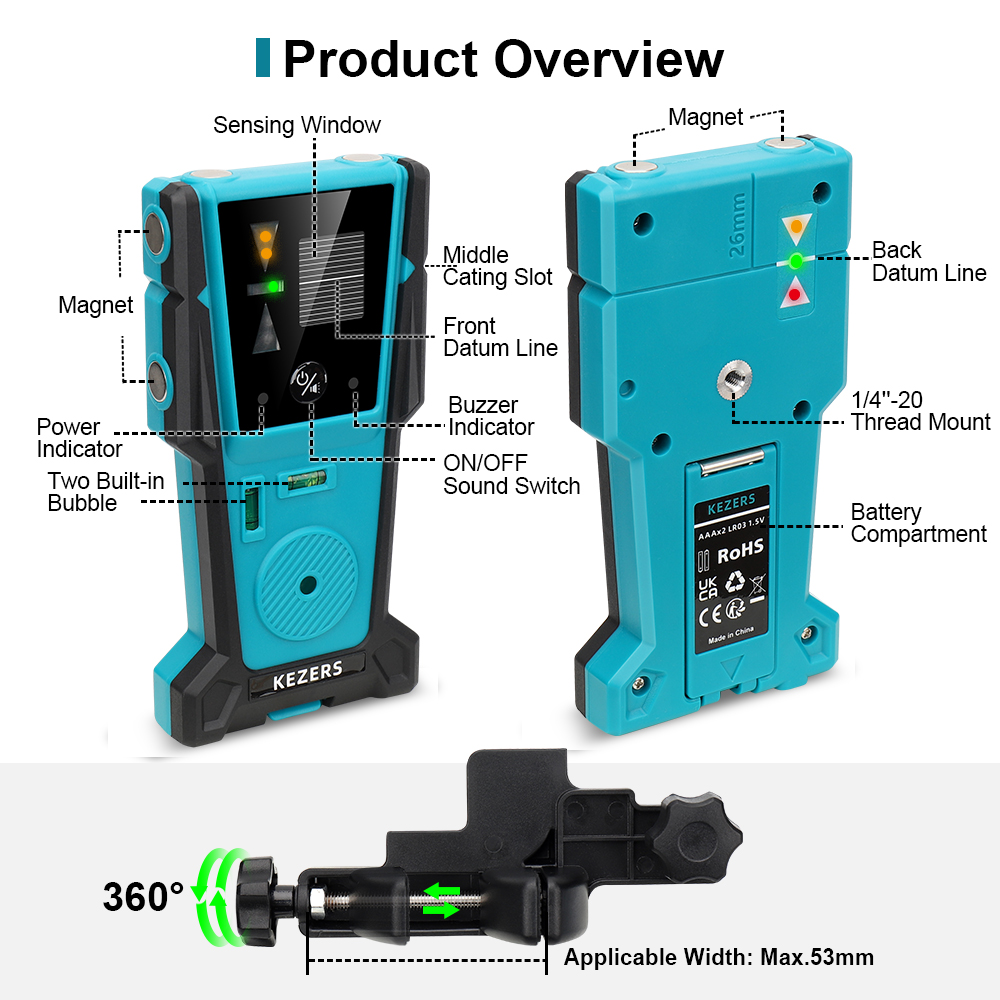 KEZERS Red Green Laser Level R - Industrial Laser Sensor recension och pris