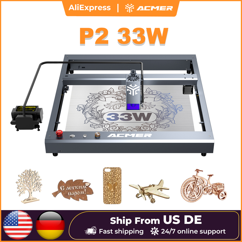 ACMER P2 33W Lasers Engraver W - Industrial Laser Engraver For Wood recension och pris