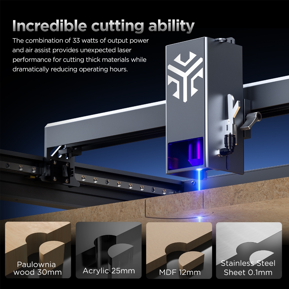 ACMER P2 33W Lasers Engraver W - Industrial Laser Engraver For Wood recension och pris
