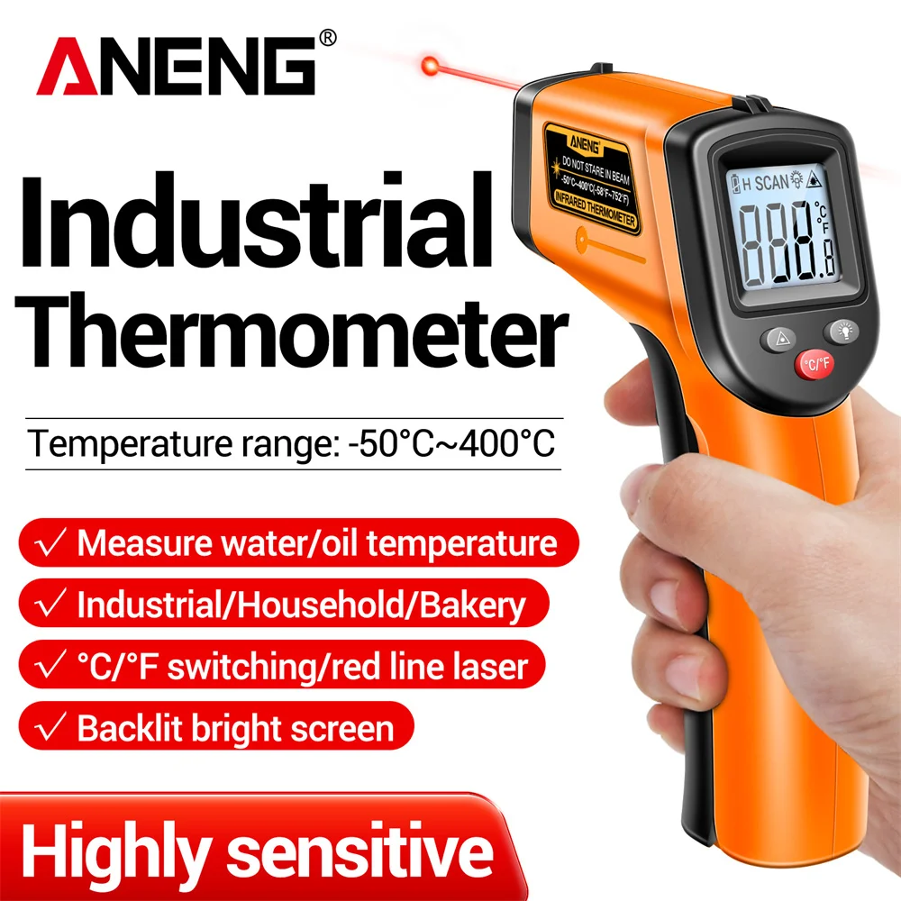 ANENG TH201 Infrared Thermomet - Industrial Laser Thermometer Gun recension och pris