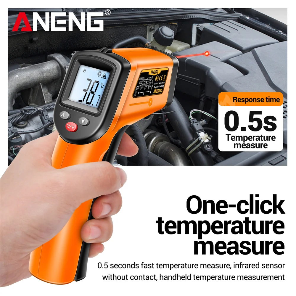 ANENG TH201 Infrared Thermomet - Industrial Laser Thermometer Gun recension och pris