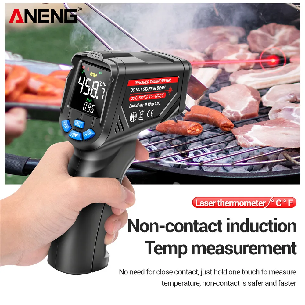 Infrared Thermometer Digital N - Industrial Laser Thermometer Gun recension och pris
