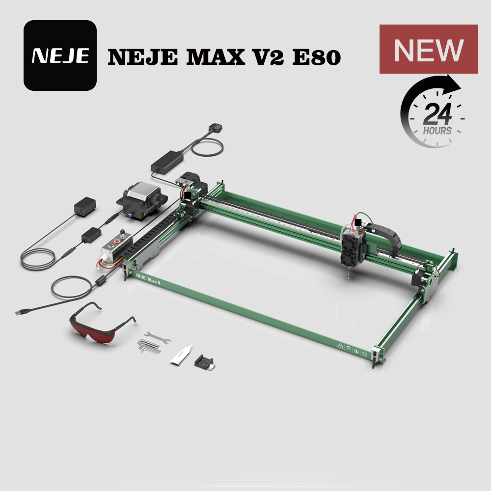 NEJE MAX V2 E80 80W 455nm Lase - Industrial Laser Engraver For Wood recension och pris