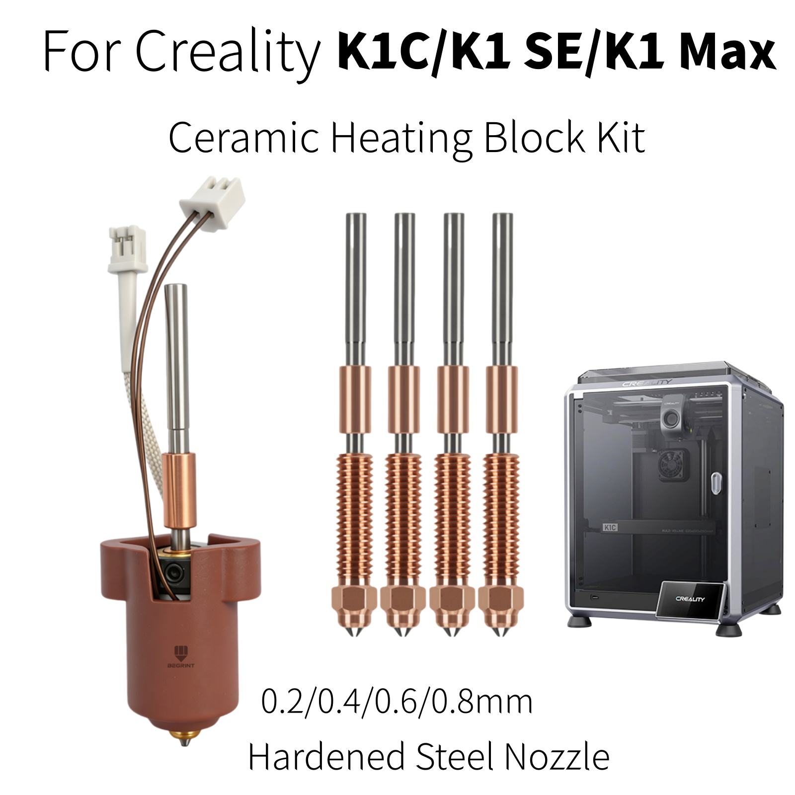 For Creality K1C K1 MAX Hotend - Creality Printer K1 recension och pris