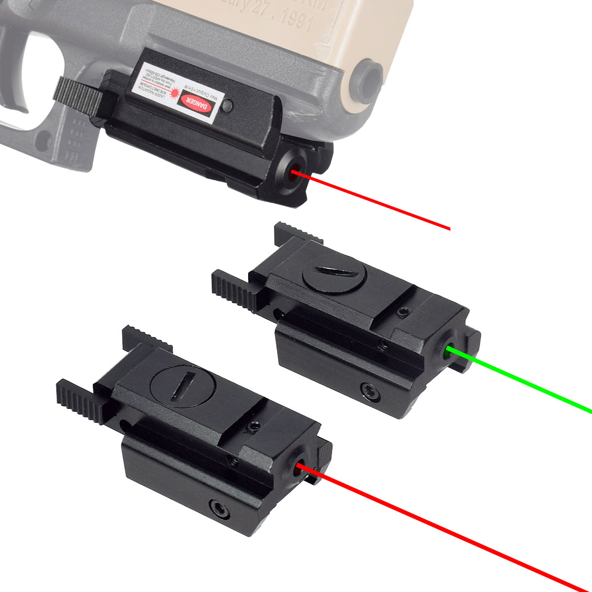 Tactical Red Green Dot Laser S - Industrial Laser Pointer recension och pris